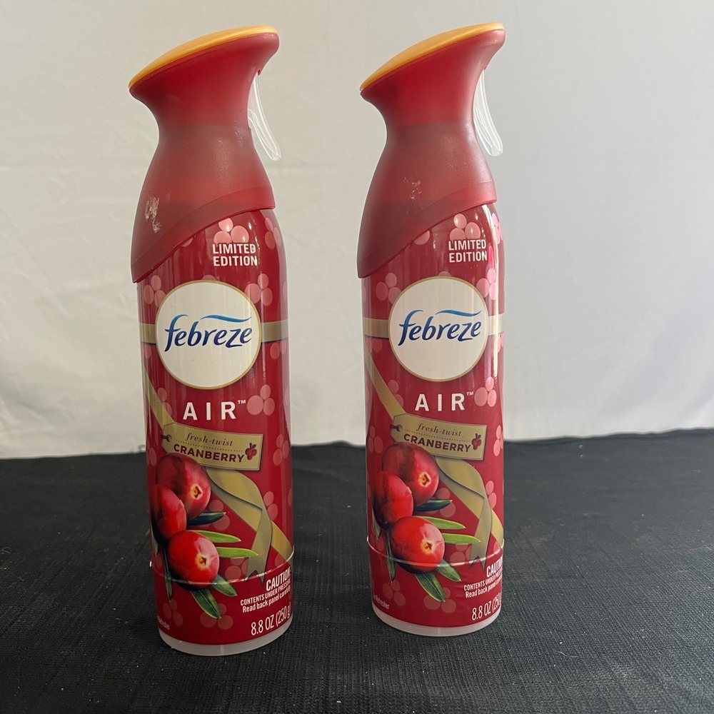 Febreze Air Freshener Spray Limited Edition Fresh-Twist Cranberry 8.8oz 2 Pack